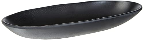 Lacor-Piatto Rettangolare In Melamina, Colore: Nero 32 X 14 X 4 Cm