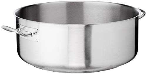 Lacor 8414271003882 Casseruola Con Coperchio, 50 Cm, Stainless Steel