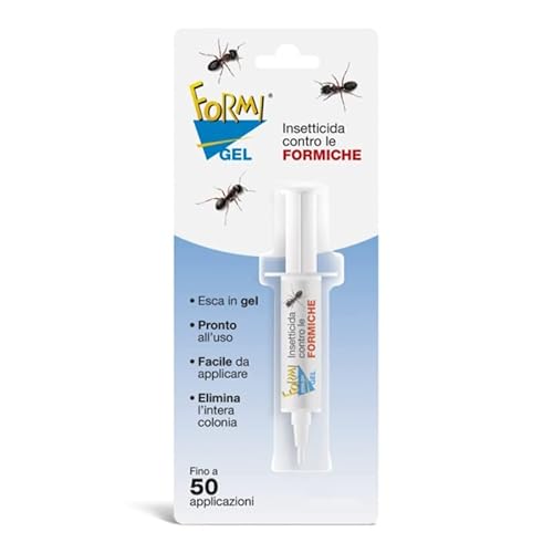 Virsus Gel Formiche, Siringa Da 10Gr, Fino A 50 Applicazioni, Esca Antiformiche, Esca Insetticida Gel Pronto All'Uso, Insetticida Per Ambiente Domesti