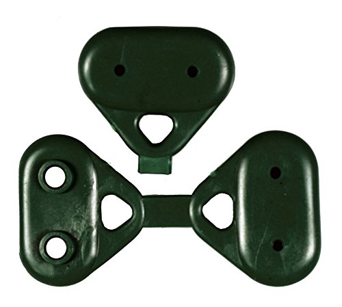 Uniflex 50 Ganci Per Rete Ombreggiante - Gancio In Pvc Verde A Clips