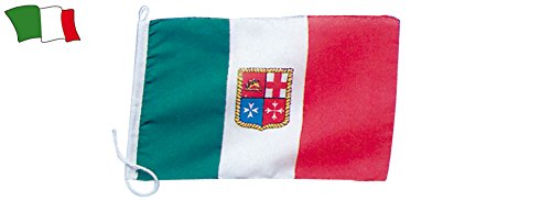 Bandiera Italia Marina Mercantile Poliestere 40X60 Cm Accessori Barca Nautica