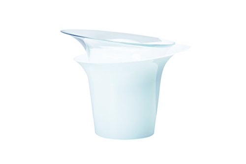 Hobby Flower Adel - Piatto Tondo Per Orchidee E Irrigazione, 20 X 20 Cm, Bianco
