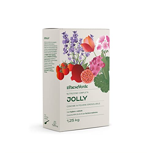 Il Paese Verde Jolly 1,25Kg - Concime 20.20.20 Microcristallino Per Fiori, Piante Da Frutto, Ornamentali E Ortaggi. Apporto Equilibrato Di Azoto, Fosf