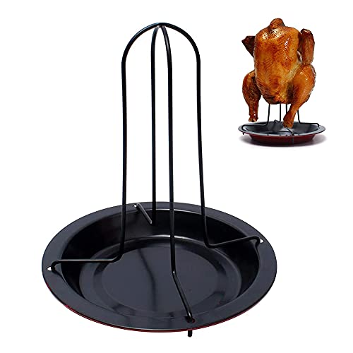 Griglia Per Pollo, Porta Pollo, Arrosto Di Pollo In Acciaio Inox, Supporto Per Pollo, Verticale Supporto Per Pollo, Con Drip Pan, Per La Cottura Al Fo