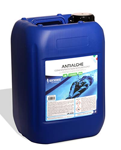 San Marco Antialghe Liquido Per Piscina Concentrato Non Schiumogeno Fusto Da 10 Lt.