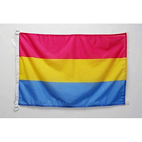 Az Flag Bandiera Navale Pansessualità 45X30Cm - Bandiera Maritima Orgoglio Pansessuale 30 X 45 Cm Speciale Nautismo