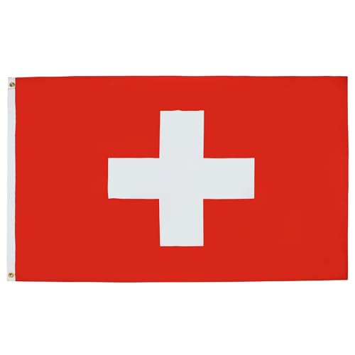 Az Flag Bandiera Svizzera 90X60Cm - Gran Bandiera Svizzera 60 X 90 Cm Poliestere Leggero - Bandiere