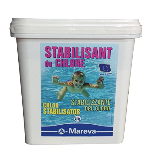 Stabilizzante Trattamento Acqua Cloro Piscine Granulare 4,5 Kg Mareva