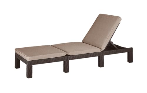 Keter Daytona Deluxe Lettino Prendisole, Black