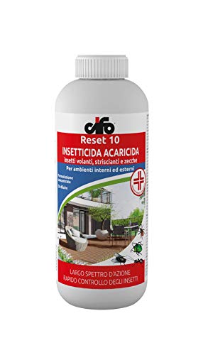 Cifo Reset 10 Insetticida Acaricida Insetti Volanti,Striscianti,Zecche Interno Esterno 250Ml