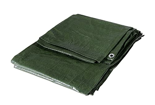 Verdelook Telo Occhiellato In Polietilene 3X2 M, Grammatura 120 G/M², Verde, Multiuso, Per Copertura E Stoccaggio Merce