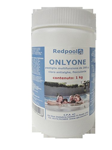 Multifunzione Triplex Cloro Alghicida Flocculante Pastiglie Piscine 1 Kg