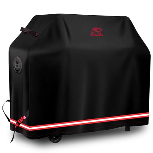 Turtle-Life Copertura Barbecue, Cover Per Barbecue Impermeable, Copri Barbecue Da Esterno, Copertura Per Grill A Gas Per 3-4 Bruciatori, 2 Anni Senza