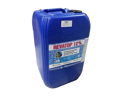 Alghicida, Antialga Battericida Revatop 12% Per Trattamento Piscine Per Recupero Acqua Verde 20 Kg