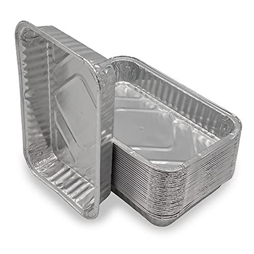 Mamatura Set Di 25 Ciotole In Alluminio, Adatte Per Landmann Char-Broil Jamestown, 21 X 14 X 3 Cm, 650 Ml, Ciotole In Alluminio