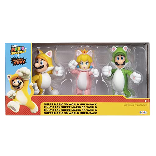 Nintendo Super Mario - Set Di 3 Personaggi 3D, 10 Cm