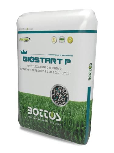 Concime Fertilizzante Per Prato Bottos Bio Start 12-20-15 Tappeto Erboso 25 Kg