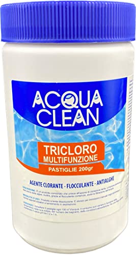 Cloro In Pastiglie Per Piscine Fuori Terra 1 Kg Acqua Clean Multifunzione Tripla Azione