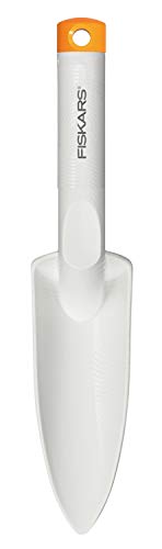 Fiskars Trapiantatore Per Piantare E Trapiantare, Lunghezza 29.1 Cm, Fibercomp/Acciaio Di Qualità, Light, Bianco, 1027033