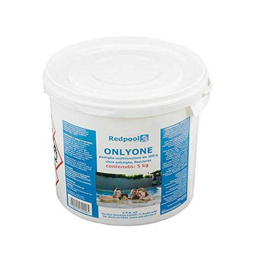 5Kg Cloro Pastiglie Multifunzione Antialghe Disinfezione Acqua Piscina 9010016