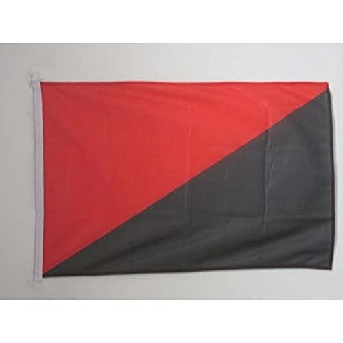 Az Flag Bandiera Navale Anarcosindacalismo 45X30Cm - Bandiera Maritima Anarco-Sindacalismo - Anarchia 30 X 45 Cm Speciale Nautismo