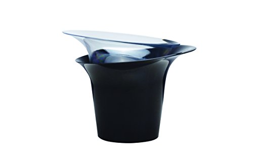 Hobby Flower Adel - Piatto Tondo Per Orchidee E Irrigazione, 20 X 20 Cm, Nero