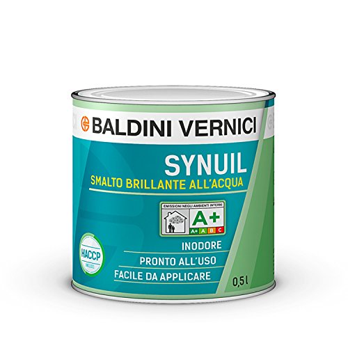 Synuil Smalto Inodore Lucido Acqua Bianco, 0.5
