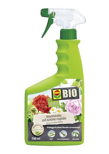 Compo (Bio), Piretro Garden Pfnpo, Insetticida Pronto All'Uso, Per Piante Ornamentali E Fiori D’Appartamento, Da Giardino E Da Balcone, Consentito In
