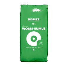 Biobizz - Worm-Humus, Humus Di Lombrico Biologico, All-Mix/Light-Mix, Compost Organico (2 Pezzi, Worm-Humus, 40 L)