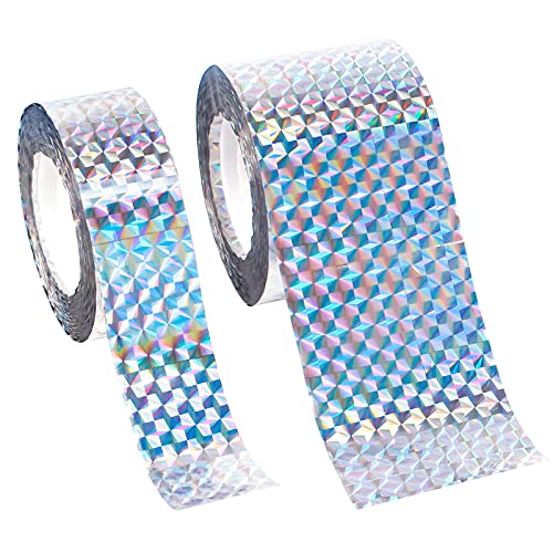 2 Rotoli Nastro Repellente Per Uccelli Deterrente Per Uccelli Nastro Adesivo Riflettente Dispositivi Repellenti Per Uccelli Nastro Biadesivo Rifletten