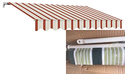 Sangiorgio Tenda Da Sole A Caduta Con Mantovana 250X250 Verde-Bianco