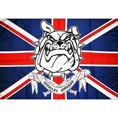 Bandiera Official Hooligan 150X90Cm - Bandiera Uk Teppista – Ultra 90 X 150 Cm - Az Flag