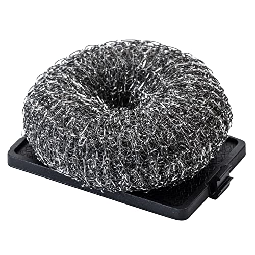 Char-Broil Hot-Clean - Testa Di Ricambio Per Spazzola Premium In Lana D'Acciaio, Colore: Nero
