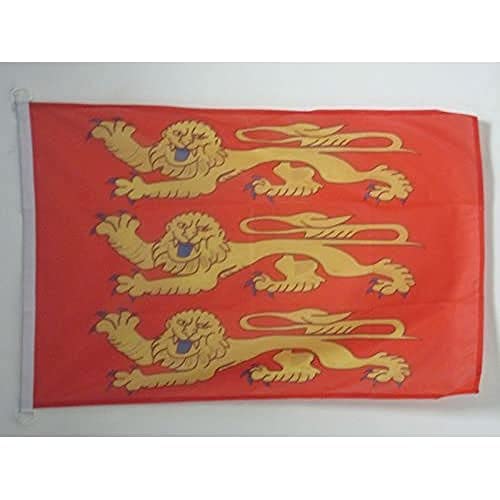 Bandiera Navale Alta Normandia 45X30Cm - Bandiera Maritima Haute-Normandie In Francia 30 X 45 Cm Speciale Nautismo - Az Flag