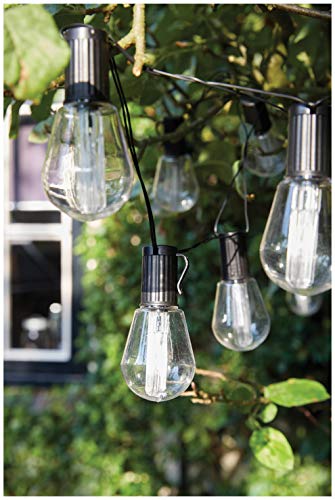 Luxform Alicante - Striscia Di Luci Led A Energia Solare, Colore: Nero