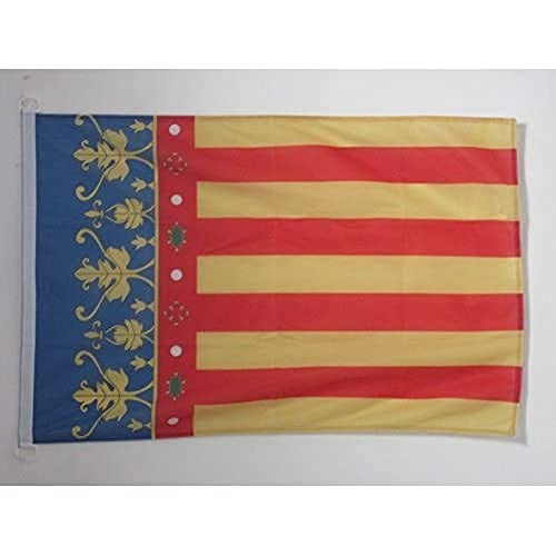 Az Flag Bandiera Navale Comunità Valenciana 45X30Cm - Bandiera Maritima Comunidad Valenciana In Spagna 30 X 45 Cm Speciale Nautismo