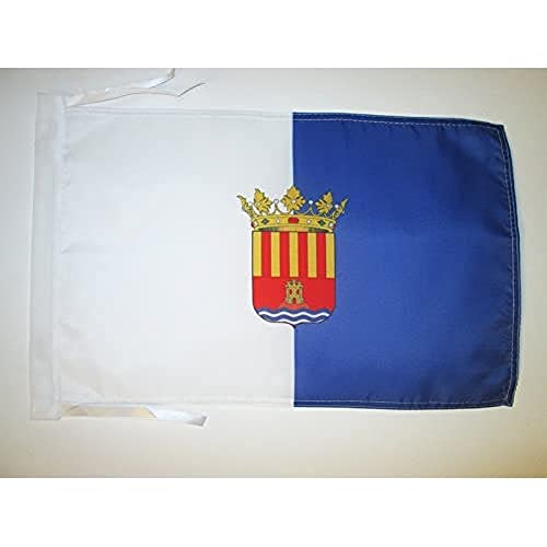 Az Flag Bandiera Provincia Spagnola Di Alicante 45X30Cm - Bandierina Alicante - Comunità Valenzana 30 X 45 Cm Cordicelle