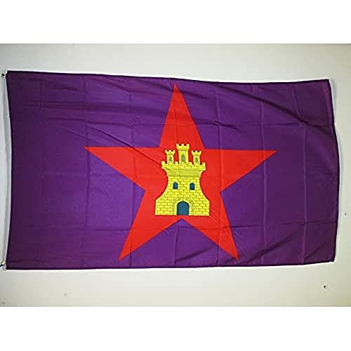 Az Flag Bandiera Castiglia Comunera Indipendentista 150X90Cm - Bandiera Castilla Nazionalista 90 X 150 Cm
