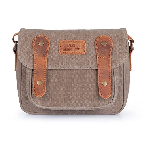 Megagear Mg2018, Cosmetic Bag Unisex Adulto, Visone/Cammello, Khaki Green Cameras Visone Cammello Mg2018