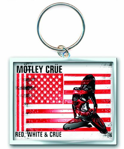 Mötley Crüe - Keyring Schlüsselanhänger - Red, White & Crue Logo (In)