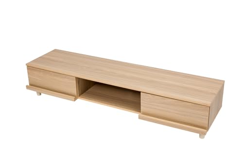 Iris Ohyama, Mobile Tv, Supporto Tv Per Schermi Fino A 65 Pollici, Ripiani 4, Uscita Cavo, Contemporaneo, Camera Da Letto, Soggiorno, Tv Cabinet, Bab-