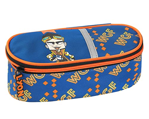 Lyon Gamer - Astuccio Ovale Organizzato, Bambina E Bambino, Con Cerniera E Tirazip - Astuccio Scuola Con Vano Interno Per Cancelleria E Spazio Portape