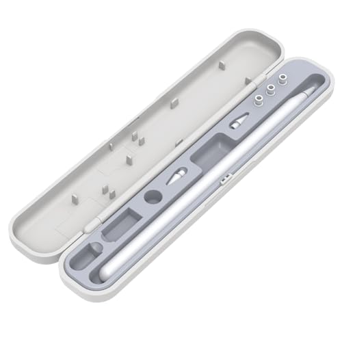 Mogood Pencil Case Per Apple Pencil 1St Generation/Apple Pencil 2Nd Generation Case Holder, Small Pencil Case Pen Box Per Apple Pencil Bianco Con Fode