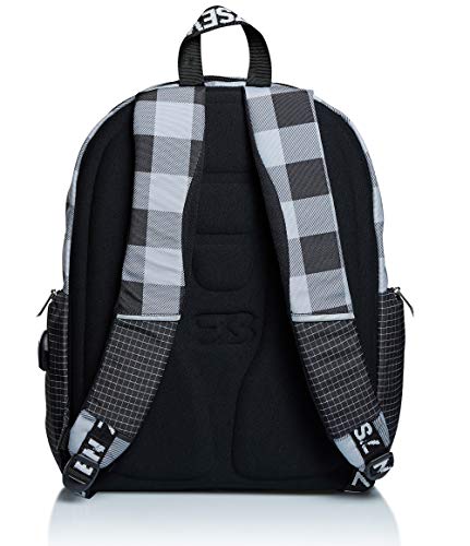 Seven Zaino Advanced Space Check, Nero, Doppio Scomparto