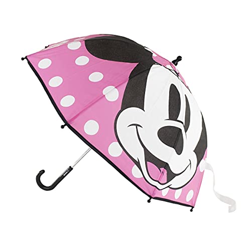 Cerdá - Paraguas Niña Minnie Mouse De Color Rosa - Licencia Oficial Disney