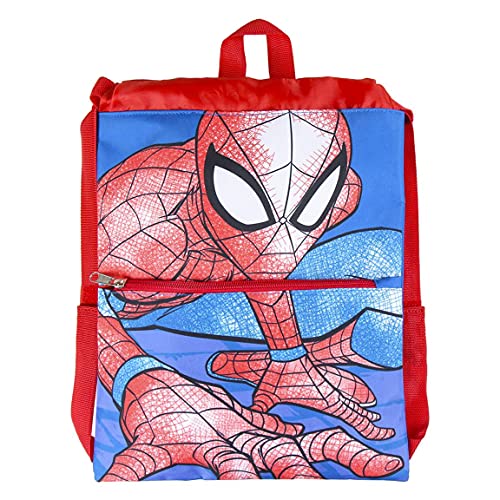 Cerdá, Saquito Guardería De Spiderman-Licencia Oficial Marvel Studios Unisex Niños, Multicolor, 270X330Mm