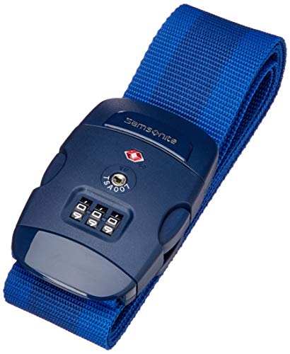 Samsonite Global Travel Accessories Luggage Cinghia Per Valigie Con Chiusura A Combinazione A 3 Cifre Con Funzione Tsa, 190 Centimeters, Blu (Midnight