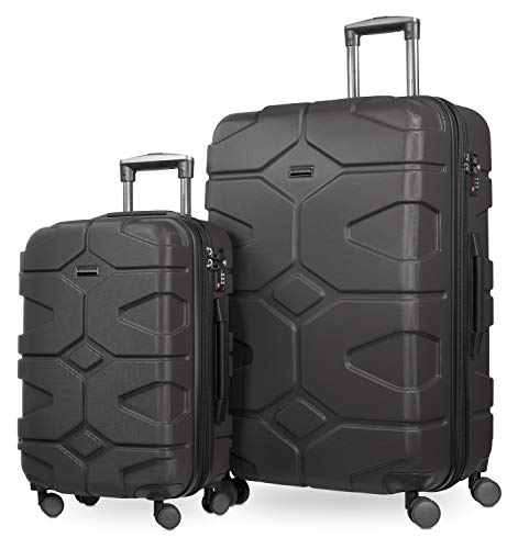 Hauptstadtkoffer - X-Kölln - Valigia Bagaglio A Mano 55 Cm, Trolley Espandibile Rigido, Legero, Abs, Tsa, 43-50 Litri, Grafite