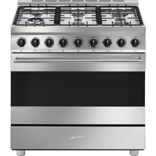 Smeg B91Gmx2 Cucina 90Cm Piano Cottura 6 Fuochi Forno Termoventilato Classe A