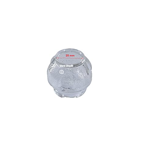 Marel Shop® - Vetro Coprilampada Porta Lampadina Per Forno Compatibile Con Electrolux Zanussi Rex Per Modelli : Bpk842320M - Bpk842320W - Bpk842720M -